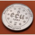 BELGICA 5 ECU 1988 CARLOS V PLATA SILVER BELGIUM BELGIEN