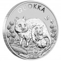 . @1 ONZA 2021@ AUSTRALIA 1 DOLAR 2021 QUOKKA "EL ANIMAL MAS FELIZ DEL MUNDO" MONEDA DE PLATA SC OZ silver cápsula