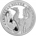 . 1 aacoin BARBADOS 1 DOLAR 2022 CABALLITO DE MAR MONEDA DE PLATA PURA PROOFLIKE ONZA OZ cápsula SEAHORSE