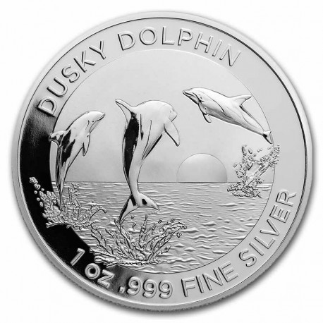 . 1 aacoin AUSTRALIA 1 DOLAR 2022 DELFIN DUSKY MONEDA DE PLATA PURA PROOFLIKE ONZA cápsula DOLPHIN