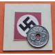 DINAMARCA 25 ORE 1942 LETRAS CX-R BAJO CORONA KM.823.2A MONEDA DE ZINC OCUPACION NAZI III REICH WWII Denmark