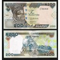 NIGERIA 200 NAIRA 2002 VACAS, HORTALIZAS y JEFE TRIBAL Pick 29.A.3 BILLETE SC Africa UNC BANKNOTE