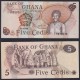 @ÚLTIMO AÑO DE EMISIÓN@ GHANA 5 CEDIS 1978 NATIVA CON SOMBRERO y CABAÑAS Pick 15B BILLETE SC Africa UNC BANKNOTE