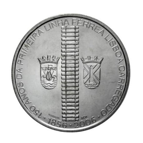 PORTUGAL 8 EUROS 2005 PLATA SC TREN DE LISBOA SILVER