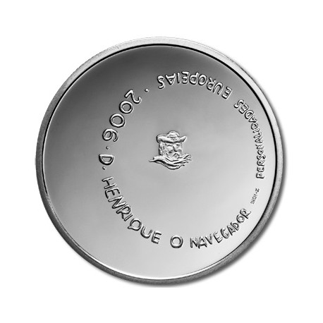 PORTUGAL 8 EUROS 2006 TEXTO ENRIQUE EL NAVEGANTE ESCUDO KM 776 MONEDA DE PLATA SIN CIRCULAR SILVER