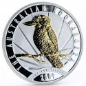 @BAÑO DE ORO@ AUSTRALIA 1 DOLAR 2009 KOOKABURRA MONEDA DE PLATA PURA SC $1 Dollar ONZA OZ OUNCE @GILDED@