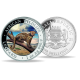 @1 ONZA 2021 + COLORES@ SOMALIA 100 SHILLINGS 2021 LEOPARDO EN RAMA African Wildlife MONEDA DE PLATA PROOFLIKE Oz FARBE COLOURED