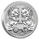 . 1 acoin AUSTRALIA 1 DOLAR 2020 PIXIU DRAGONES GUARDIANES MONEDA DE PLATA PURA INZA $1 Dollar OZ silver CAPSULA