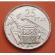 @ESCASA@ ESPAÑA 25 PESETAS 1957 * 59 ESTADO ESPAÑOL FRANCISCO FRANCO PLUS VISIBLE AL 90% KM.787 MONEDA DE NICKEL SC Spain