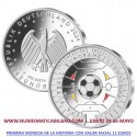 . 1 aaaacoin @ENVIO HOY@ ALEMANIA 11 EUROS 2024 Letra A EUROCOPA DE FUTBOL MONEDA DE PLATA y COLORES SC