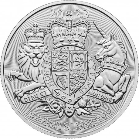 . 1 aaacoin @ENVIO HOY@ INGLATERRA 2 LIBRAS 2024 ROYAL ARMS LEON y UNICORNIO MONEDA DE PLATA SC 2 Pounds silver OZ CÁPSULA ONZA