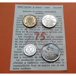 ESPAÑA CARTERA FNMT PESETAS 1957 * 1975 PROOF FRANCO