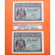 1 billete NUEVO x ESPAÑA 1 PESETA 1938 FEBRERO 28 BURGOS AGUILA Color VERDE Serie D Pick 107 SIN CIRCULAR SC Spain