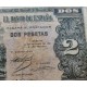 @RARA@ ESPAÑA 2 PESETAS 1937 OCTUBRE 12 CATEDRAL DE BURGOS Serie A 6701576 Pick 109A BILLETE MUY CIRCULADO Spain banknote