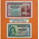 2 billetes CASI NUEVOS + Imperfecciones x ESPAÑA 5 PESETAS 1935 DAMA Serie G + 10 PESETAS 1935 Serie A II REPUBLICA ESPAÑOLA L/5