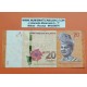 @PVP NUEVO 27€@ MALASIA 20 RINGGIT 2012 TORTUGAS y REY RAHMAN Pick 54 BILLETE MBC MALAYSIA Negara Bank BANKNOTE