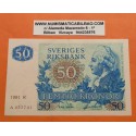 @PVP NUEVO 90€@ SUECIA 50 KRONOR 1981 R REY GUSTAVO III Pick 53C BILLETE CIRCULADO Sweden 50 Coronas