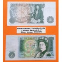 @PVP NUEVO 20€@ INGLATERRA 1 LIBRA 1978 ISAAC NEWTON y REINA ISABEL II Firma PAGE Pick 377A BILLETE MBC Great Britain £1 Pound