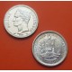 . 1 moneda SC- x VENEZUELA 1 BOLIVAR 1965 SIMON BOLIVAR y ESCUDO NACIONAL KM.37 silver coin