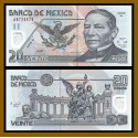 MEXICO 20 PESOS 2003 BENITO JUAREZ Serie W Pick 116D BILLETE DE PLASTICO POLIMERO SC Mejico POLYMER UNC BANKNOTE