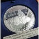 ESPAÑA 50 EUROS 2007 V ANIVERSARIO DEL EURO MONEDA DE PLATA PROOF Cincuentín ESTUCHE FNMT 5 Onzas OZ