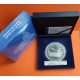 ESPAÑA 50 EUROS 2007 V ANIVERSARIO DEL EURO MONEDA DE PLATA PROOF Cincuentín ESTUCHE FNMT 5 Onzas OZ