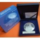 ESPAÑA 50 EUROS 2007 V ANIVERSARIO DEL EURO MONEDA DE PLATA PROOF Cincuentín ESTUCHE FNMT 5 Onzas OZ