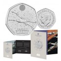 . 1 aaaacoin @19/SEP Envío@ INGLATERRA 50 PENIQUES 2024 X-WING II Serie STAR WARS 4ª MONEDA DE NICKEL ESTUCHE