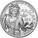 . 1 moneda x ESTADOS UNIDOS 25 CENTAVOS 2022 D WILMA MANKILLER Serie AMERICAN WOMEN QUARTER 3ª de 20º NICKEL SC USA