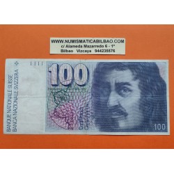 @PVP NUEVO 600€@ SUIZA 100 FRANCOS 1975 FRANCESCO BORROMINI Pick 57.A.48 Firmas BG-LS BILLETE MBC- Switzerland