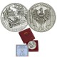 AUSTRIA 20 EUROS 2003 PLAN MARSHALL JEEP WWII KM.3107 MONEDA DE PLATA PROOF ESTUCHE Österreich Nachkriegszeit