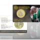 . 1 aaacoin @ENVIO HOY@ VATICANO 1 EURO 2024 ESCUDO del PAPA FRANCISCO COINCARD nº 3 MONEDA BIMETÁLICA SC