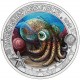 . 1 aacoin @12/SEP Envío@ AUSTRIA 3 EUROS 2024 PULPO ENANO Vida Marina @COLORES@ 8ª MONEDA DE NICKEL Hawaiian Squid