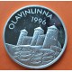 @IMPERFECCIONES@ FINLANDIA 20 EURO 1996 CASTILLO DE OLAVINLINNA y LEON KM.X.22 MONEDA DE PLATA PROOF Finnland PROBE