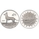 @RARA@ MALTA 1 LIBRA 1977 PERRO DE CAZA MALTES KM.45 MONEDA DE PLATA PROOF Imperfecciones 25 mm