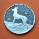 @RARA@ MALTA 1 LIBRA 1977 PERRO DE CAZA MALTES KM.45 MONEDA DE PLATA PROOF Imperfecciones 25 mm