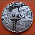 BELGICA 1 EURO 1997 REINA MARGARETA y EMPERADOR CAROLUS MONEDA DE PLATA PROOF Belgium 1 Euro 2000