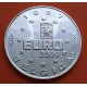 BELGICA 1 EURO 1997 REINA MARGARETA y EMPERADOR CAROLUS MONEDA DE PLATA PROOF Belgium 1 Euro 2000