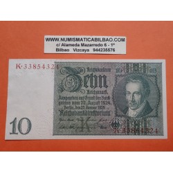 ALEMANIA 10 MARCOS 1929 ALBRECHT DANIEL THAER Weimar Republic Pick 180 BILLETE EBC- Germany 10 Reichsmark