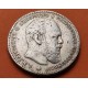 @MUY RARA - DEFECTO EN CANTO@ RUSIA 1 RUBLO 1887 ZAR ALEXANDER III KM.Y.46 MONEDA DE PLATA Russia