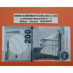 CABO VERDE 200 ESCUDOS 1989 Pick 58 SC UNC Cape