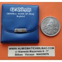 @ESCASA - ESTUCHE OFICIAL@ IRAK 500 FILS 1971 SOLDADOS IRAQI ARMY KM.132 MONEDA DE NICKEL SC + IMPERFECCIONES Iraq coin