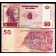 CONGO 50 FRANCOS 2000 MASCARA TRIBAL y CABAÑAS Pick 91A BILLETE SC Africa UNC BANKNOTE