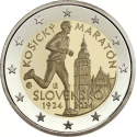 . 1 aaacoin @ENVÍO HOY@ ESLOVAQUIA 2 EUROS 2024 CORREDOR DEL MARATÓN DE KOSICE 1ª MONEDA CONMEMORATIVA SC Slovakia