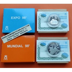 ESPAÑA 1000 PESETAS 1998 EXPO LISBOA PLATA PROOF ESTUCHE