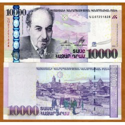 ARMENIA 10000 DRAMS 2012 BILLO PUEBLO MEDIEVAL Pick 57 BILLETE SC @RARO@ Armenien UNC BANKNOTE