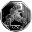 @BLISTER OFICIAL@ PERU 1 SOL 2018 PAVA ALIBLANCA KM.107 MONEDA DE NICKEL SC BANCO CENTRAL