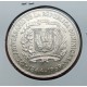 REPUBLICA DOMINICANA 1 PESO 1969 MURALLA - 125 ANIVERSARIO DE LA REPÚBLICA KM.81 MONEDA DE NICKEL SC- Imperfecciones