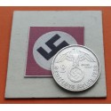 . 1º AÑO DE EMISIÓN x ALEMANIA 2 MARCOS 1936 D AGUILA y ESVASTICA NAZI III REICH KM.93 MONEDA DE PLATA Germany 2 Reichsmark R/2