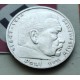 ALEMANIA 5 MARCOS ESVASTICA NAZI 1938 G PLATA III REICH @RARA@